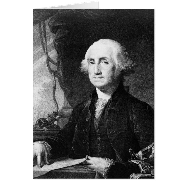 Cartes George Washington Portrait (Devant)