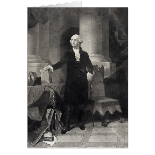 Cartes George Washington Portrait (Devant)
