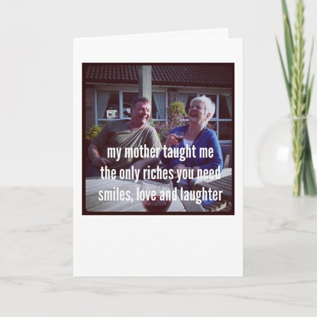 Cartes Haiku - Ma Mère M'A Appris (Devant)