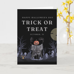 Cartes Halloween mignonnes Fantômes, Citrouilles