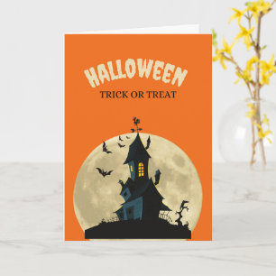 Cartes Halloween mignonnes Fantômes, Citrouilles