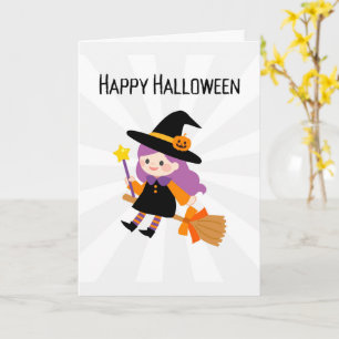 Cartes Halloween mignonnes Fantômes, Citrouilles