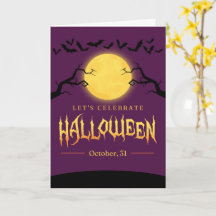 Cartes Halloween mignonnes Fantômes, Citrouilles