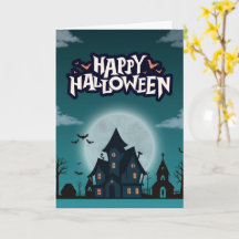 Cartes Halloween mignonnes Fantômes, Citrouilles