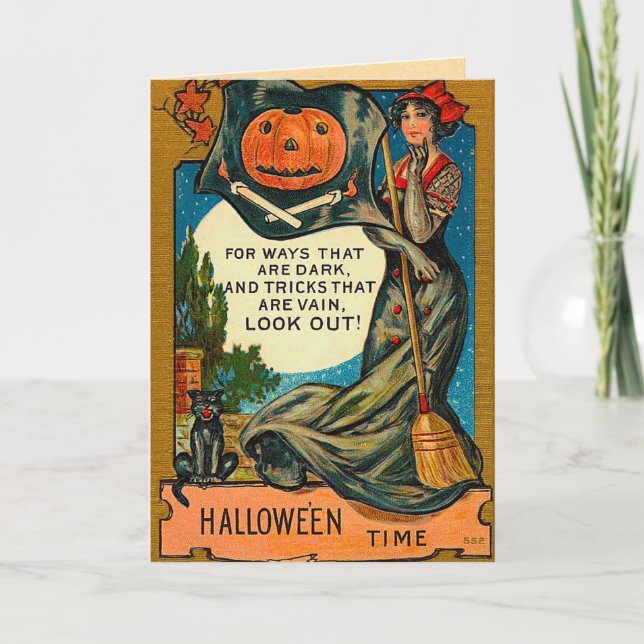 Cartes Halloween vintages (Devant)