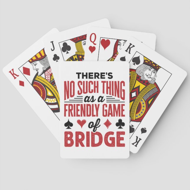 Cartes Il n'y a rien de tel qu'un jeu amical de pont (dos)