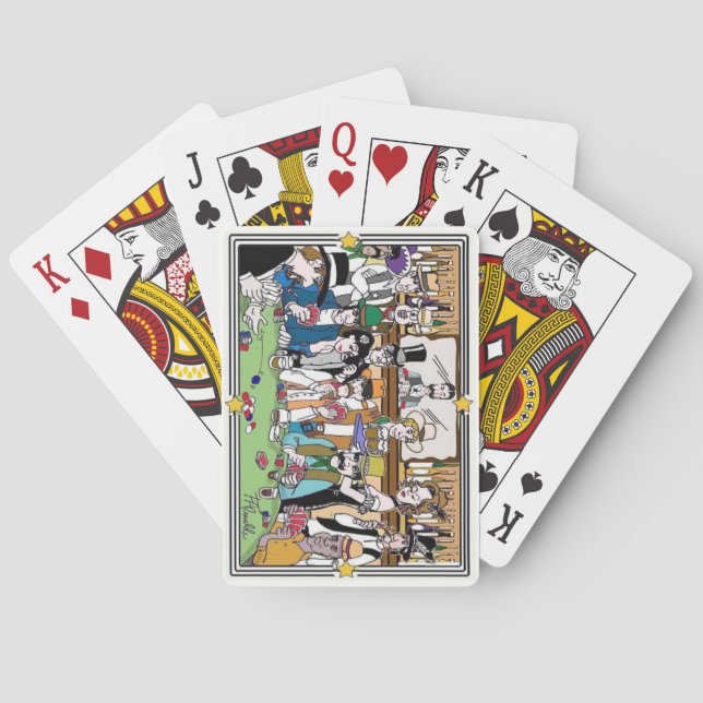 Cartes Illustré "Wild West Poker Game" jeu de vélo (dos)