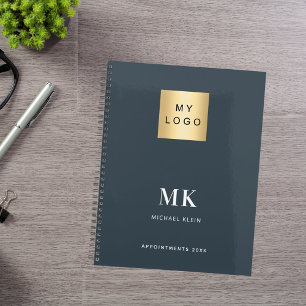 Cartes initiales du monogramme gris charbon busine