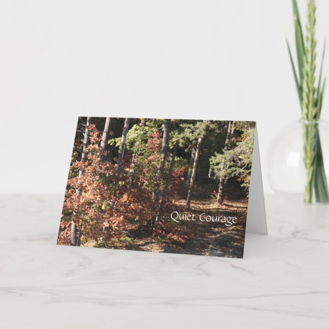 Cartes Inspirationnelles Courage silencieux (Devant)
