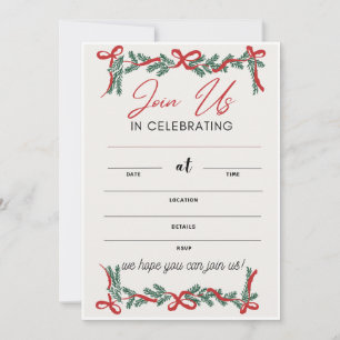 Cartes Invitations pour Noël, Faire-part de mariag