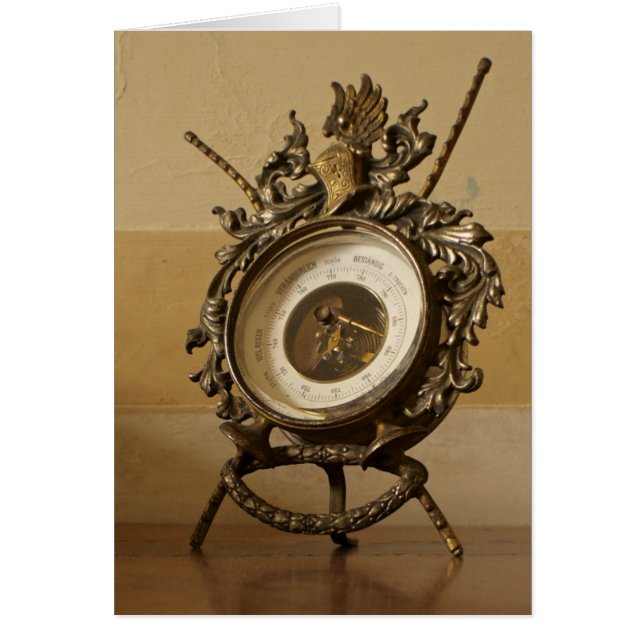 Cartes italiennes, baromètre Trento (Devant)