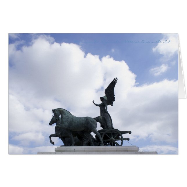 Cartes italiennes, monument à Victor Emmanuel II (Devant horizontal)
