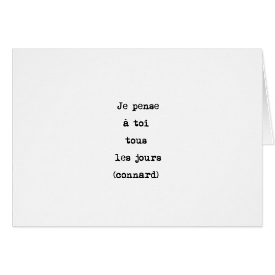 Cartes Je pense à toi (à lui)