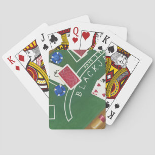 Cartes Jeu de Blackjack avec chips par Chariklia Zarris