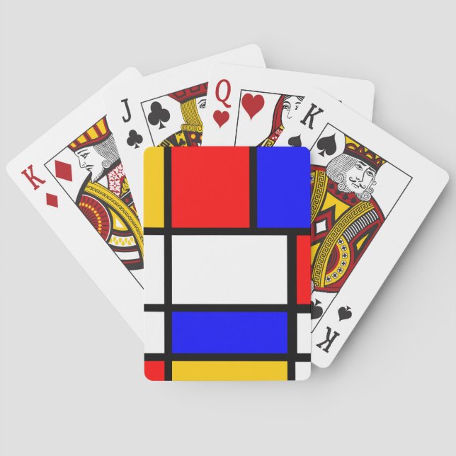 Cartes Jeu de carte Mondrian (dos)