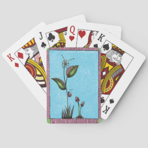Cartes Jeu de Cartes, Dessin de Fleur de coccinelle Migno