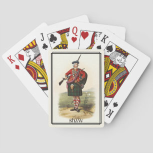 Cartes Jeu de Clan Shaw Classique Écosse