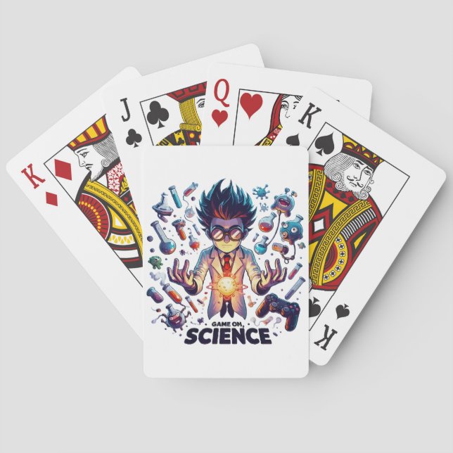 Cartes Jeu de concoction chimique activé, thème Science (dos)