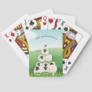 Cartes Jeu de famille amusant Sheep Meadow