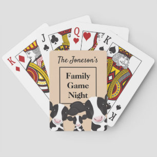 Cartes Jeu de famille Nom de nuit Vaches blanches noires
