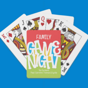 Cartes JEU DE Famille NUIT mignonne & coloré Jouer