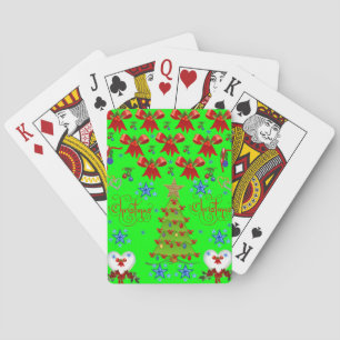 Cartes Jeu de Noël Jeu de carte terrasse feu vert