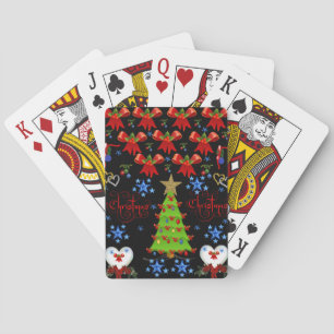 Cartes Jeu de Noël noir