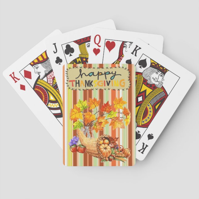 Cartes Jeu de Thanksgiving Card Deck (dos)