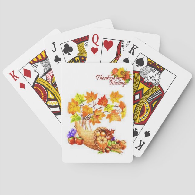 Cartes Jeu de Thanksgiving Card Deck (dos)