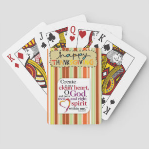 Cartes Jeu de Thanksgiving Card Deck