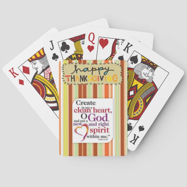 Cartes Jeu de Thanksgiving Card Deck (dos)
