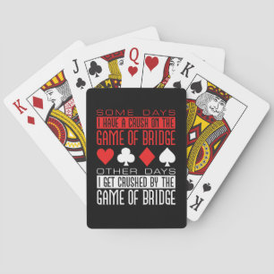 Cartes Joueur de bridge drôle écrasé par le jeu