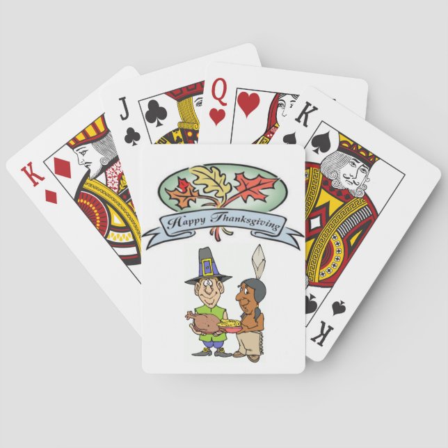 Cartes Jour de bon thanksgiving Jeu de carte Deck (dos)