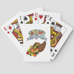 Cartes Jour de bon thanksgiving Jeu de carte Deck