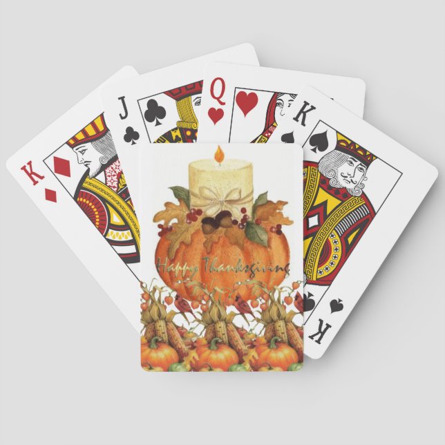 Cartes Jour de bon thanksgiving Jeu de carte Deck (dos)