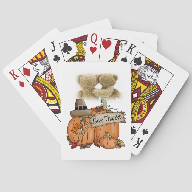 Cartes Jour de bon thanksgiving Jeu de carte Deck (dos)