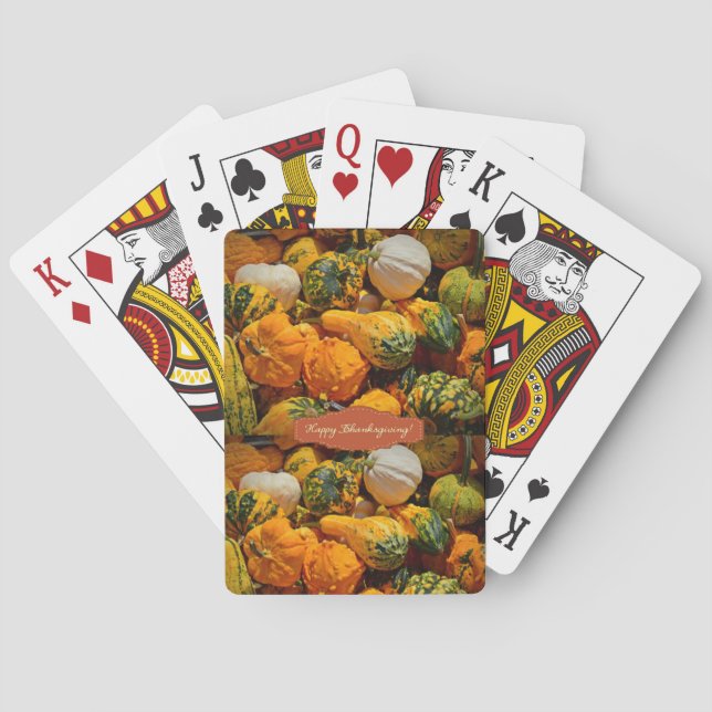 Cartes Jour de bon thanksgiving Jeu de carte Deck (dos)