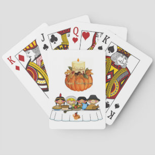 Cartes Jour de bon thanksgiving Jeu de carte Deck