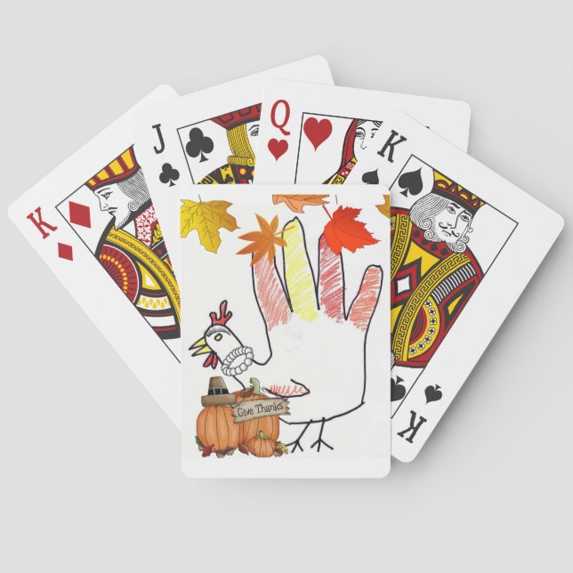 Cartes Jour de bon thanksgiving Jeu de carte Deck (dos)