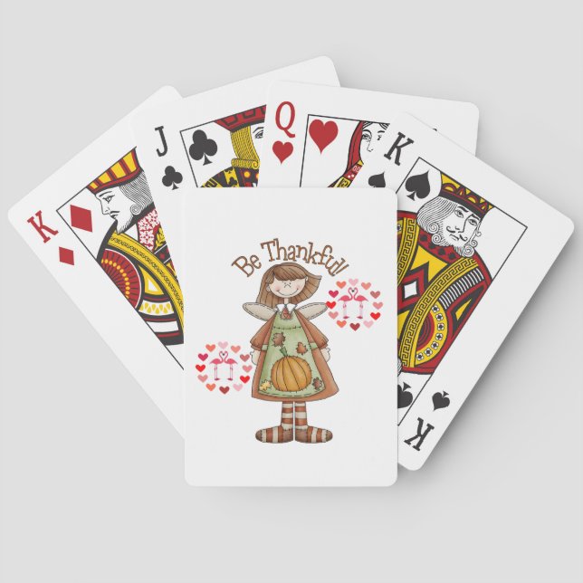 Cartes Jour de bon thanksgiving Jeu de carte Deck (dos)