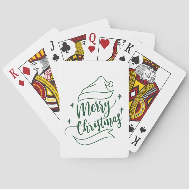 Cartes Joyeuse carte de jeu Noël (dos)