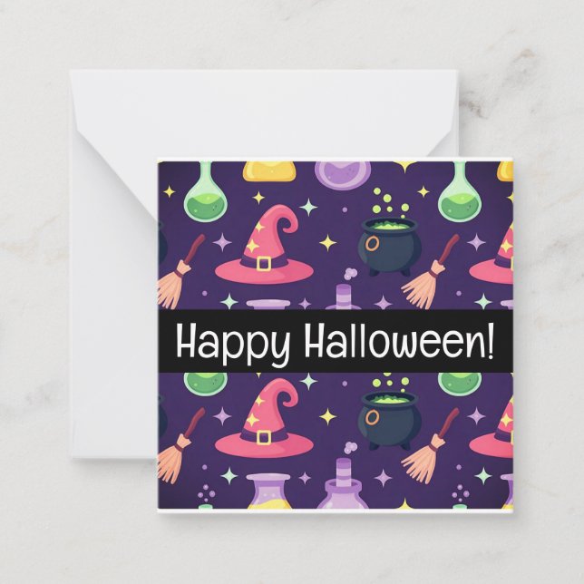 Cartes joyeux halloween, mignonnes, à stocker ! (Devant)