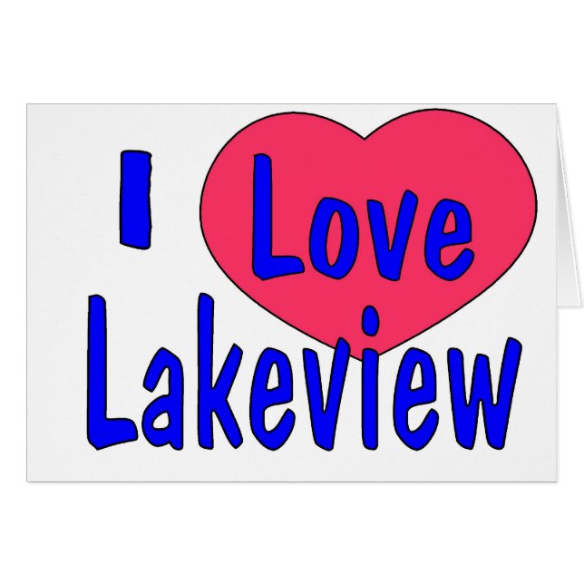 Cartes Lakeview (Devant horizontal)