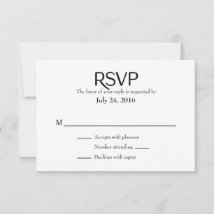 Cartes les épousant simples simples de RSVP