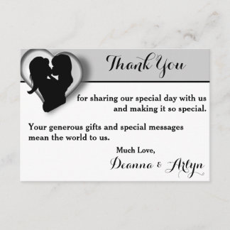 Cartes lesbiennes de merci de baiser de mariage