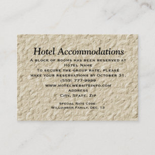 Cartes lilas d'insertion de logement d'hôtel