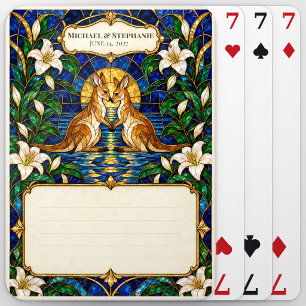Cartes Livre d'or de mariage pour les invités avec un jeu