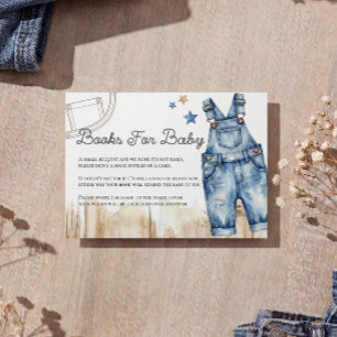 Cartes Livres en Denim Blue Jean pour Bébé