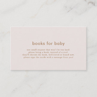 Cartes Livres en Or Rose pour Bébé