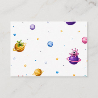 Cartes Livres pour Bébé Espace Lune Alien